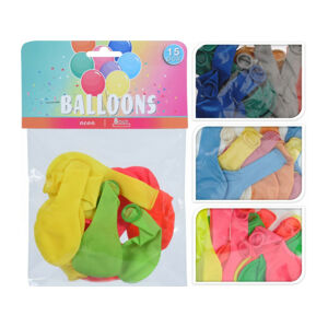 Balóny farebné 15ks rôzne farby