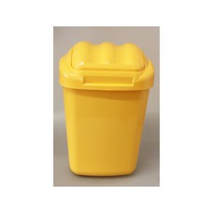 Kôš na odpad FALA 30L žltý plast
