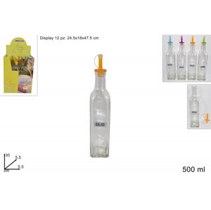 MAKRO - Fľaša na olej/ocot 500ml rôzne farby a popisy
