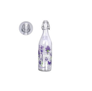 MAKRO - Fľaša sklo patentový uzáver 1l LAVANDE