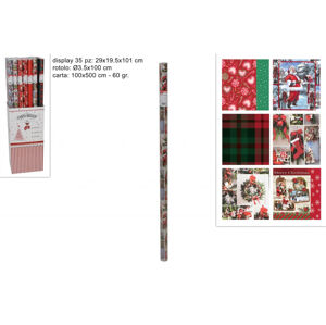 MAKRO - Papier vianočný 100x500cm rôzne motívy