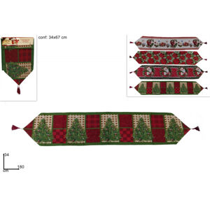 MAKRO - Štola vianočna 34x180cm rôzne dekory